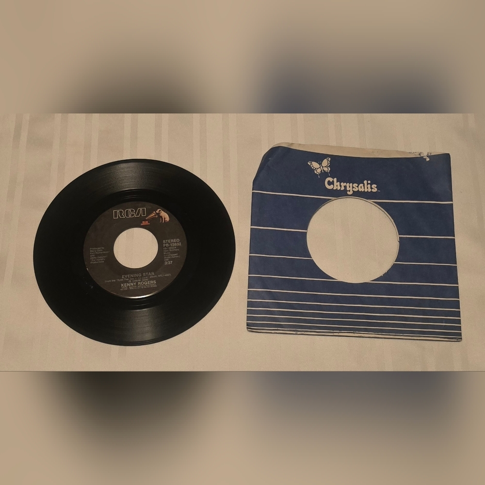 Kenny Rogers Midsummer Nights  Evening Star 1983 RCA vinyl 45 rpm record
